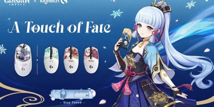 Logitech mouses with Ayaka from Genshin Impact