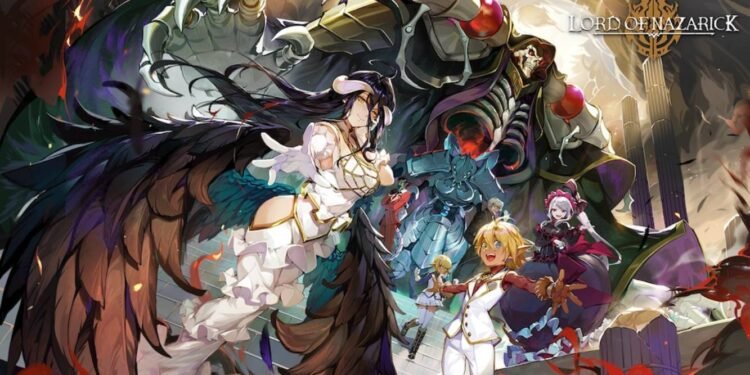 Lord of Nazarick front page with Albedo and more characters