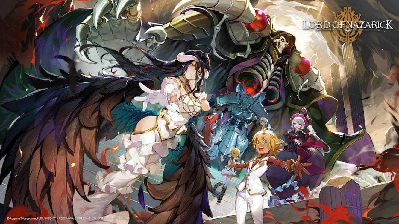 Lord of Nazarick front page with Albedo and more characters