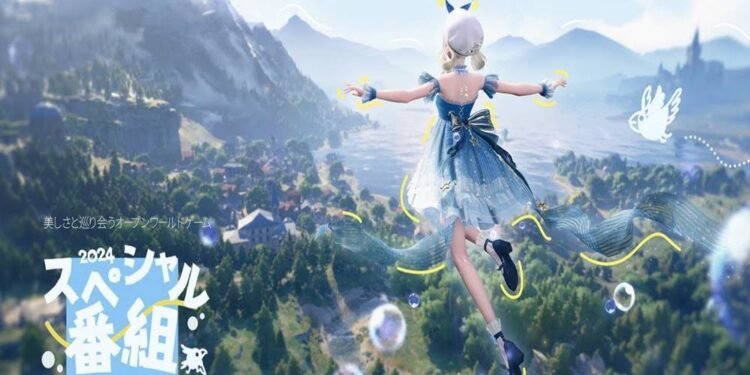 A girl jumping through the air