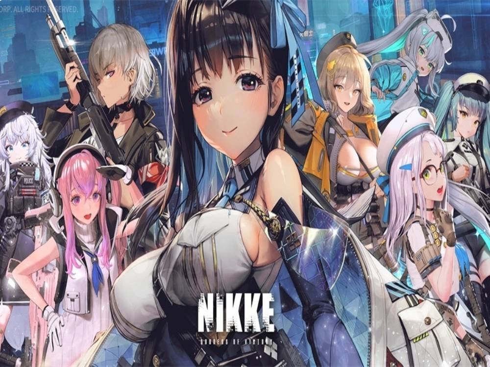 Some of the girls from Goddess of Victory: Nikke