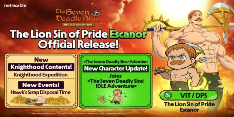 The Seven Deadly Sins: Idle Adventure lanza una nueva actualización con Escanor y modos de juego inéditos