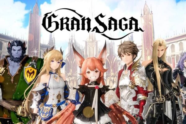 Gran Saga front page with some characters