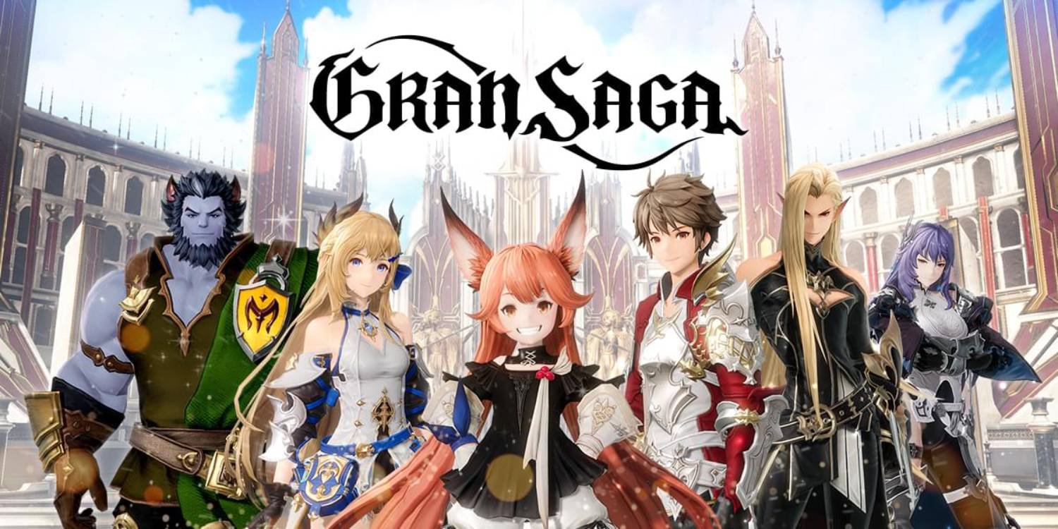 Gran Saga front page with some characters