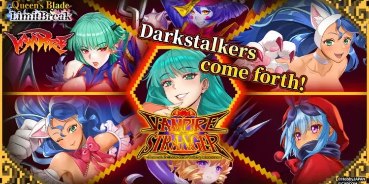 Queens Blade Limit Break x Darkstalkers