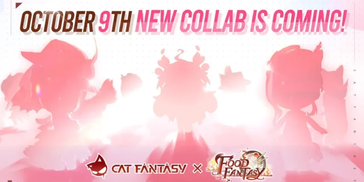 promotional image of the collaboration between Cat Fantasy and Food Fantasy