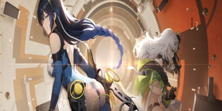 A girl with black hair next to a girl with white hair