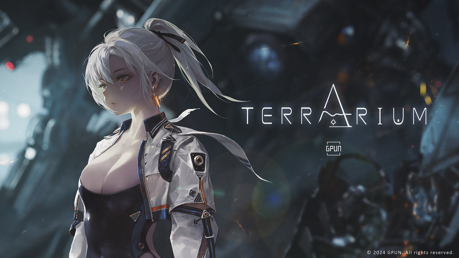 whitehair female character of project terrarium