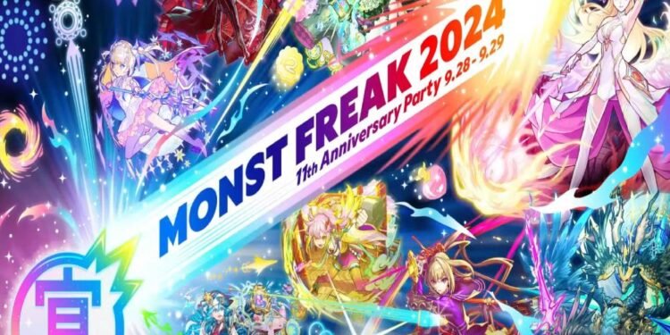 Monster Strike 11th Anniversary Poster in MONST FREAK 2024
