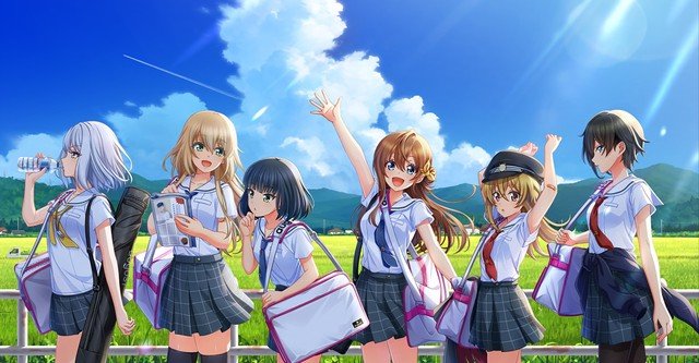 Hachigatsu no Cinderella Nine female characters going to college.