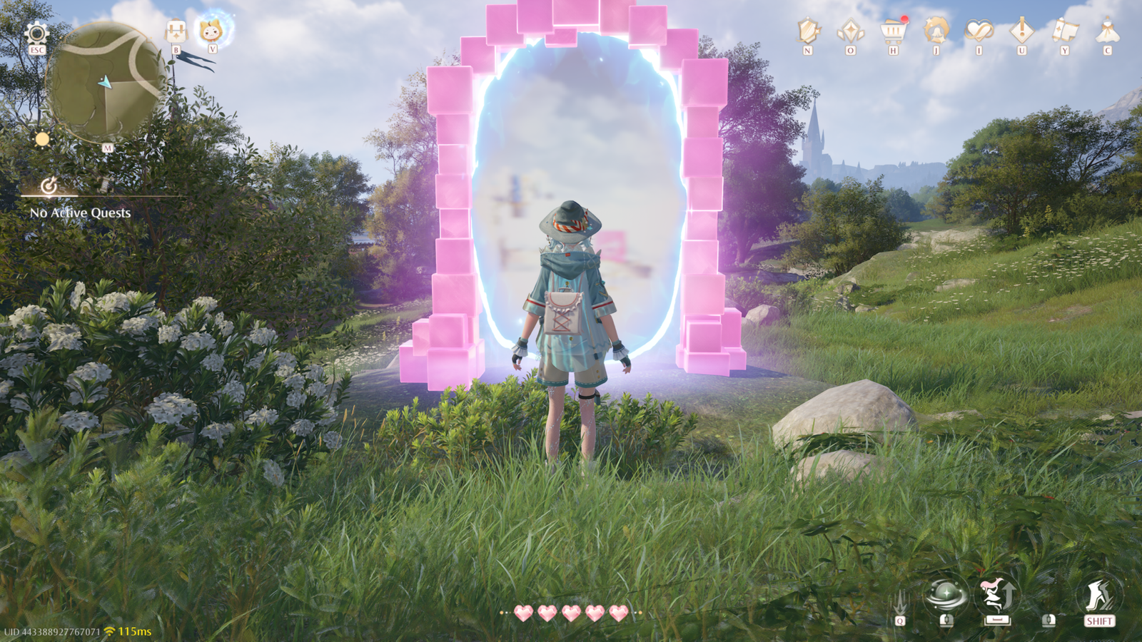 Infinity Nikki portal to the mini-game