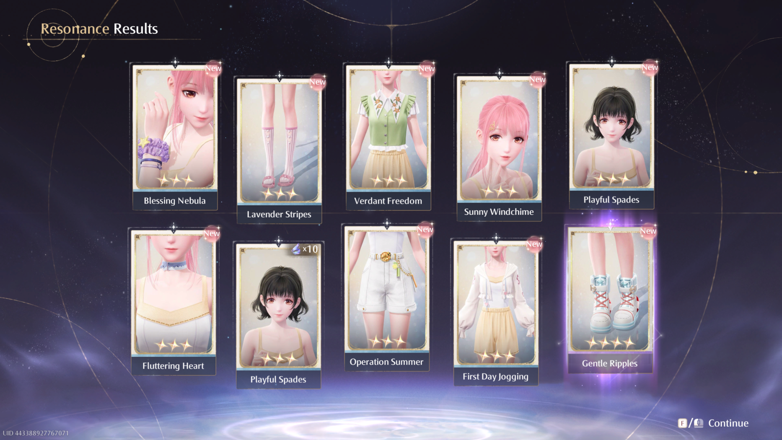 Infinity Nikki 10x pull permanent banner