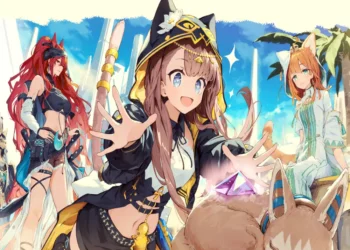 anime girls in Egyptian costumes